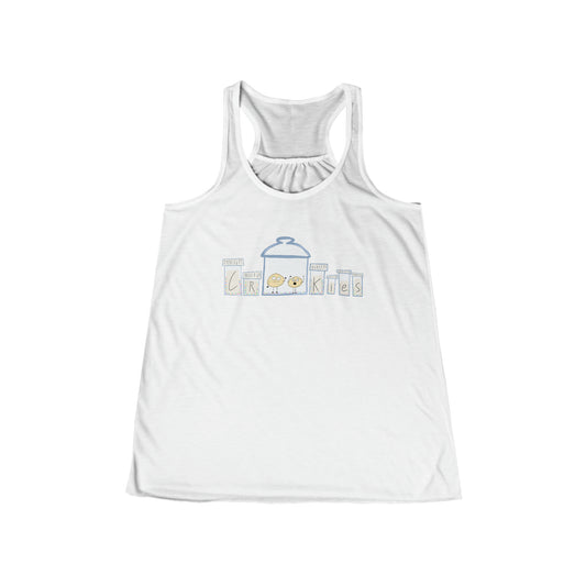 Crookies Logo Women's Flowy Racerback Tank